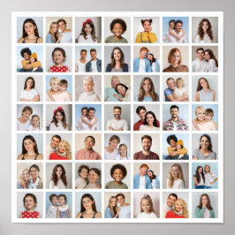 Maak je eigen 49 foto collage  poster