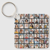 Maak Je Eigen 49 Foto Collage Sleutelhanger (Voorkant)