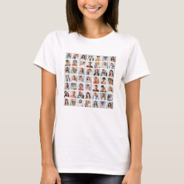 Maak je eigen 49 foto collage voor vrouwen t-shirt