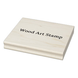 Maak je eigen 4.0" x 5.0" houten kunst rubberstempel