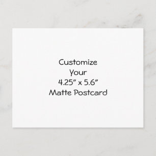 Maak je eigen 4,25" x 5,6" matte ansichtkaart briefkaart