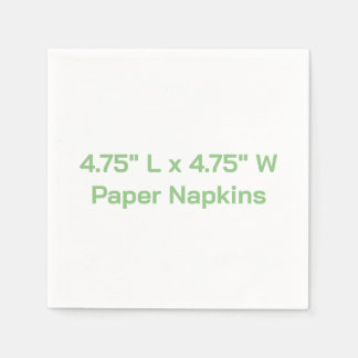 Maak Je Eigen 4.75" L x 4.75" W Servet