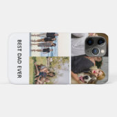 Maak Je Eigen 4 Foto Collage Beste Papa Ooit Case-Mate iPhone Case (Achterkant (horizontaal))