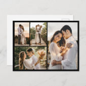 Maak Je Eigen 4 Foto Collage Briefkaart (Voorkant / Achterkant)