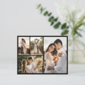 Maak Je Eigen 4 Foto Collage Briefkaart (Staand voorkant)