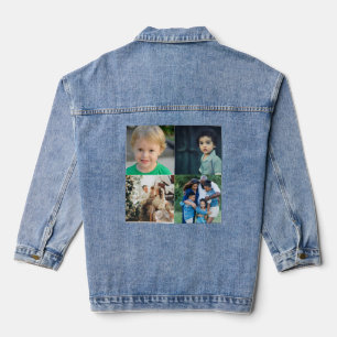 Maak je eigen 4 foto collage denim jacket