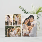Maak Je Eigen 4 Foto Collage Kaart (Staand voorkant)