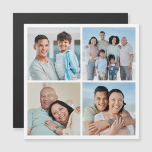 Maak Je Eigen 4 Foto Collage Magnetische Kaart