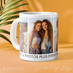 Maak Je Eigen 4 Foto Collage - Modern, Minimaal Grote Koffiekop