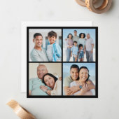 Maak je eigen 4 foto-collage notitiekaartje (Voorkant / Achterkant in situ)