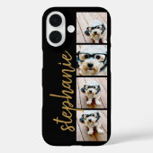 Maak Je Eigen 4 Foto Collage - Script Naam Case-Mate iPhone Case (Achterkant)