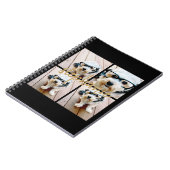 Maak Je Eigen 4 Foto Collage - Script Naam Notitieboek (Linkerzijde)