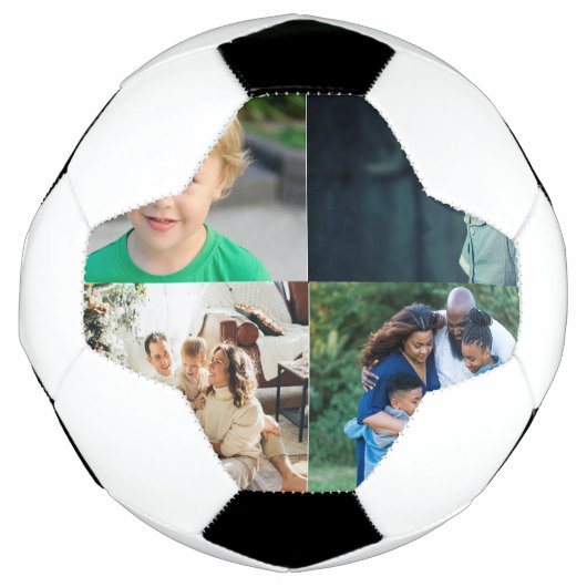 Maak Je Eigen 4 Foto Collage Voetbal (Voorkant)