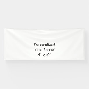 Maak je eigen 4' x 10' binnen vinyl banner
