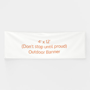 Maak je eigen 4' x 12' buiten spandoek