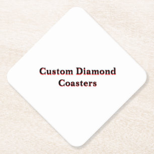 Maak je eigen 4" x 4" diamant kartonnen onderzetters