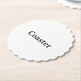 Maak je eigen 4" x 4" geschulpte ronde kartonnen onderzetters