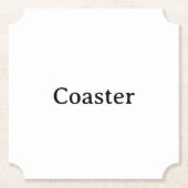 Maak Je Eigen 4" x 4" Ticket Kartonnen Onderzetters (Voorkant)