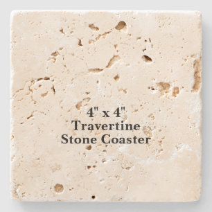 Maak je eigen 4" x 4" Travertine stenen onderzette Onderzetter