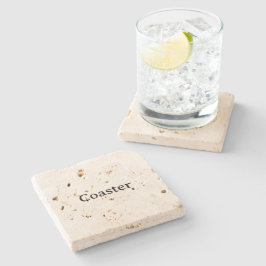 Maak je eigen 4" x 4" Travertine Stenen Onderzetter