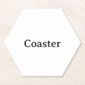 Maak je eigen 4" x 4" zeshoek kartonnen onderzetters (Voorkant)