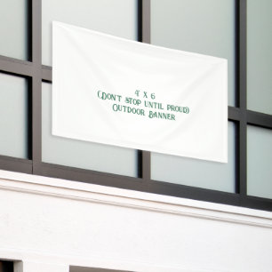 Maak je eigen 4' x 6' buitenbanner spandoek