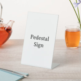 Maak je eigen 4" x 6" plastic reclamebord met voetstuk
