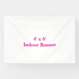 Maak je eigen 4' x 6' spandoek