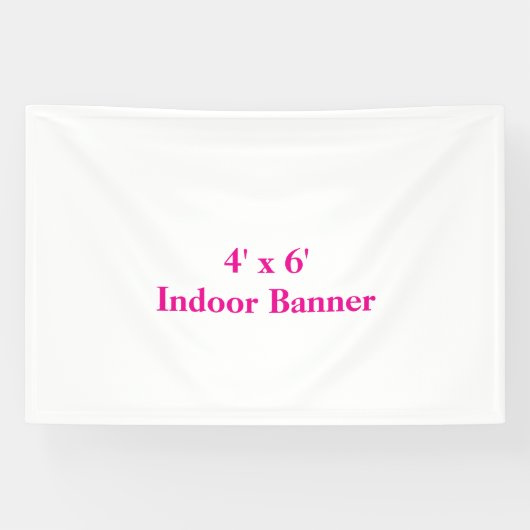 Maak je eigen 4' x 6' spandoek (Horizontaal)