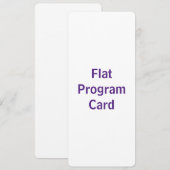 Maak je eigen 4" x 9,25" afgeronde platte programm programmakaart (Voorkant / Achterkant)