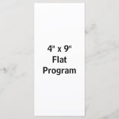 Maak je eigen 4" x 9" vlak programma programmakaart (Achterkant)