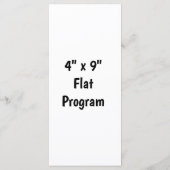 Maak je eigen 4" x 9" vlak programma programmakaart (Achterkant)