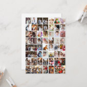 Maak Je Eigen 50 Foto Collage Kaart (Voorkant / Achterkant in situ)