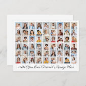 Maak Je Eigen 54 Foto Collage Feestdagenkaart (Voorkant / Achterkant)