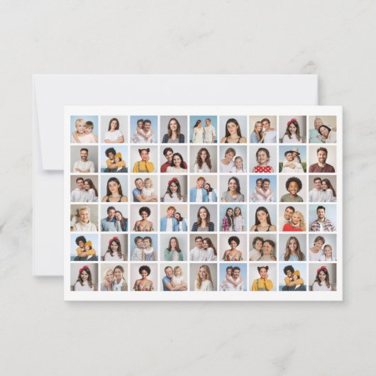 Maak Je Eigen 54 Foto Collage Kaart (Voorkant)