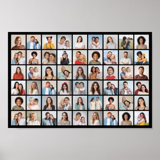 Maak Je Eigen 54 Foto Collage Poster (Voorkant)