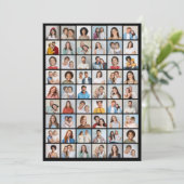 Maak je eigen 54 foto collage welkomstkaart kaart (Staand voorkant)