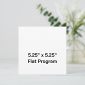 Maak je eigen 5,25" x 5,25" vlak programma programmakaart (Staand voorkant)