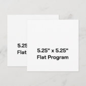Maak je eigen 5,25" x 5,25" vlak programma programmakaart (Voorkant / Achterkant)
