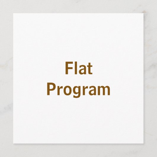 Maak je eigen 5.25" x 5.25" vlak programma programmakaart (Voorkant)