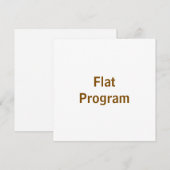 Maak je eigen 5.25" x 5.25" vlak programma programmakaart (Voorkant / Achterkant)