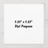Maak je eigen 5.25" x 5.25" vlak programma programmakaart (Voorkant)