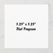 Maak je eigen 5.25" x 5.25" vlak programma programmakaart (Achterkant)