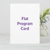 Maak je eigen 5.5" x 7.5" vlak programma programmakaart (Staand voorkant)