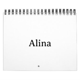 Maak je eigen 5,5" x 7" twee pagina's kleine zwart kalender
