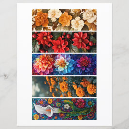 Maak je eigen 5 charmante bloemen bladwijzers