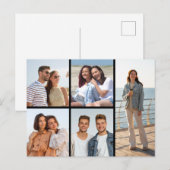 Maak Je Eigen 5 Foto Collage Briefkaart (Voorkant / Achterkant)