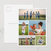 Maak Je Eigen 5 Foto Collage Briefkaart (Voorkant / Achterkant)