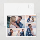 Maak Je Eigen 5 Foto Collage Briefkaart (Voorkant / Achterkant)