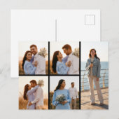 Maak je eigen 5 foto collage briefkaart (Voorkant / Achterkant)